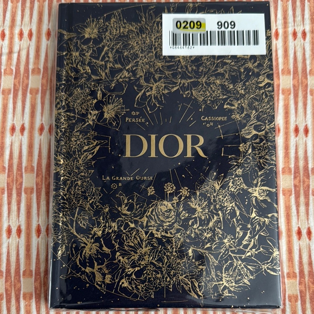 Dior Black and Gold Notebook